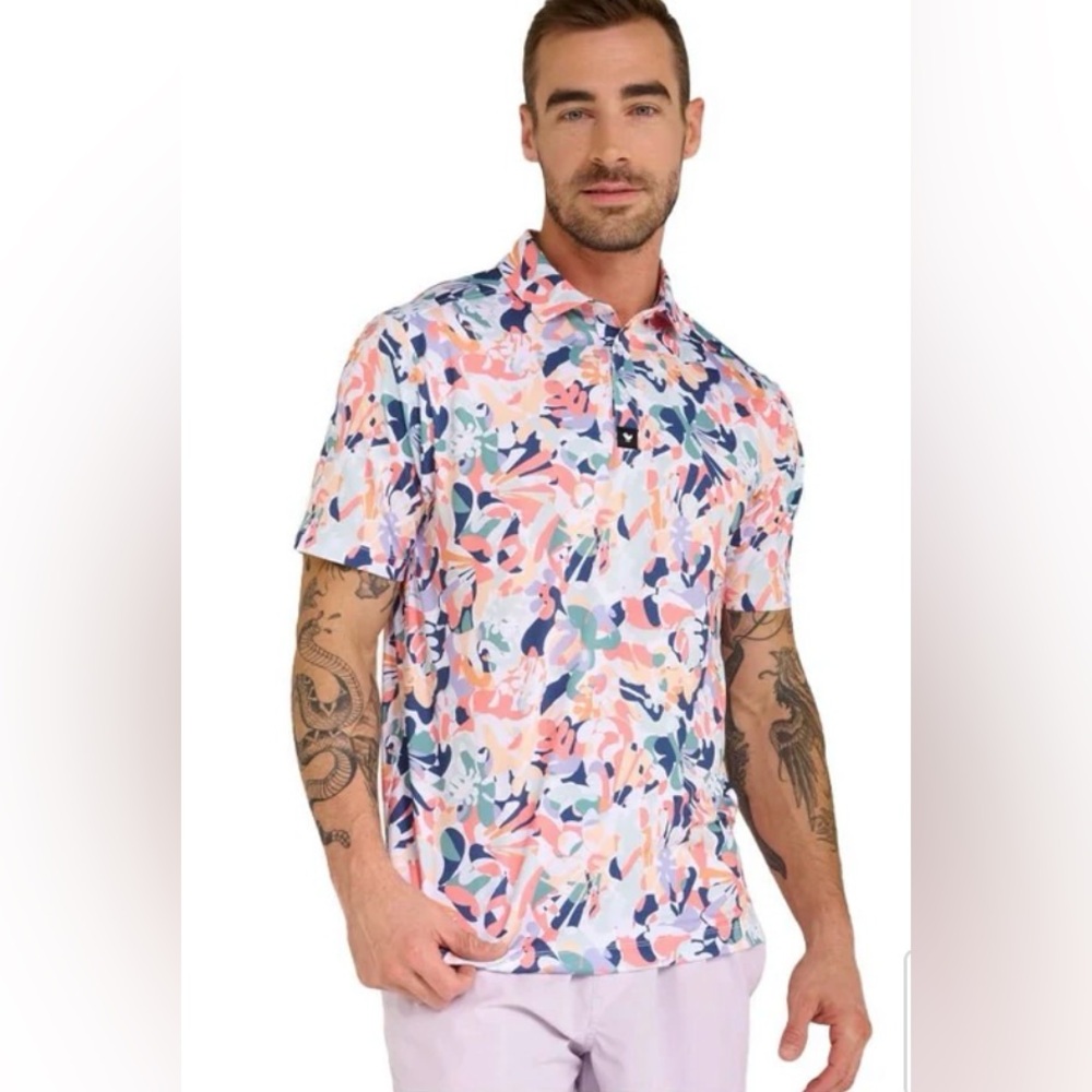 Bad Birdie In Bloom Golf Polo